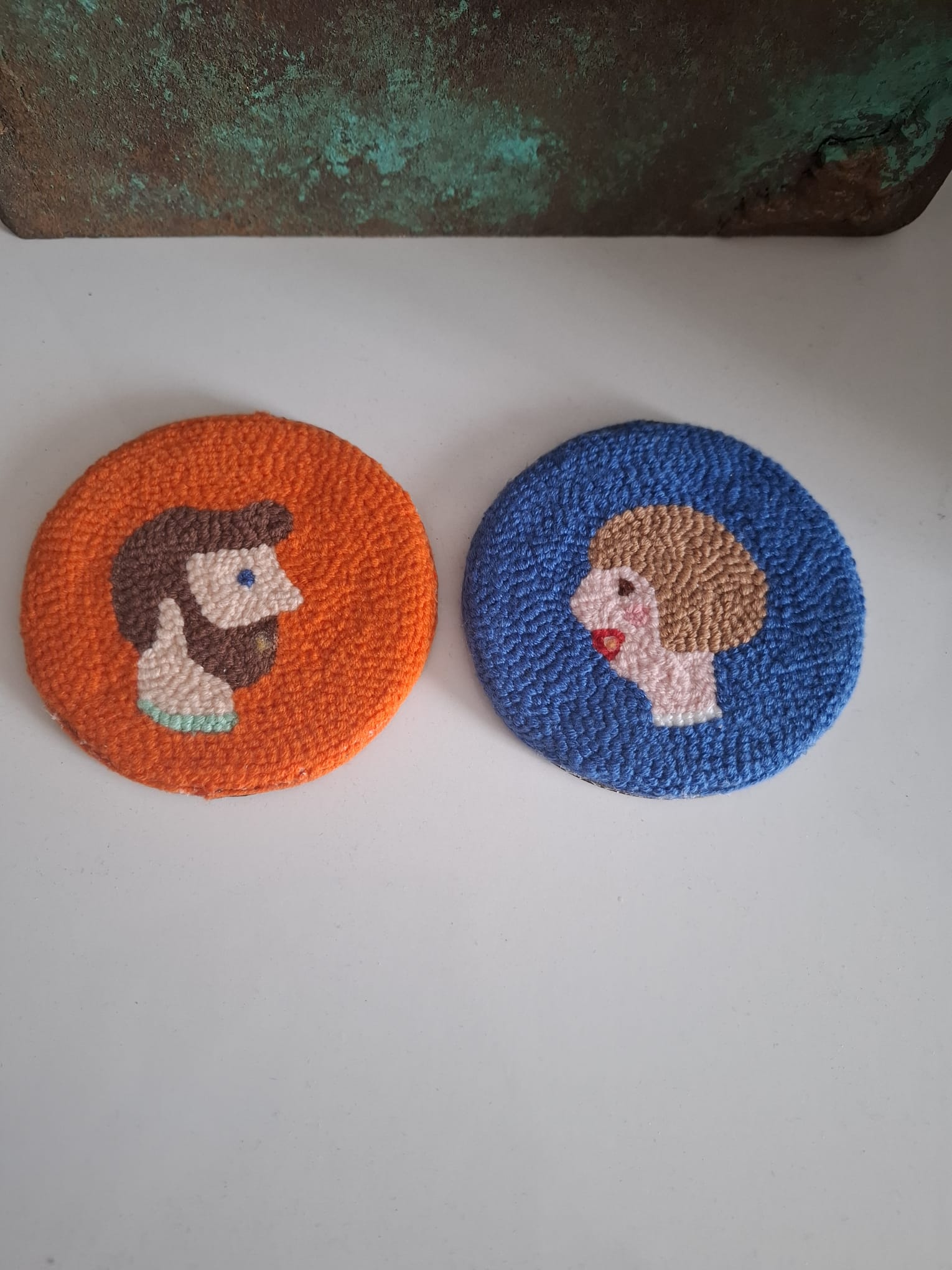 El yapımı 2 li punch bardak altlığı - Anadolu El Emeği