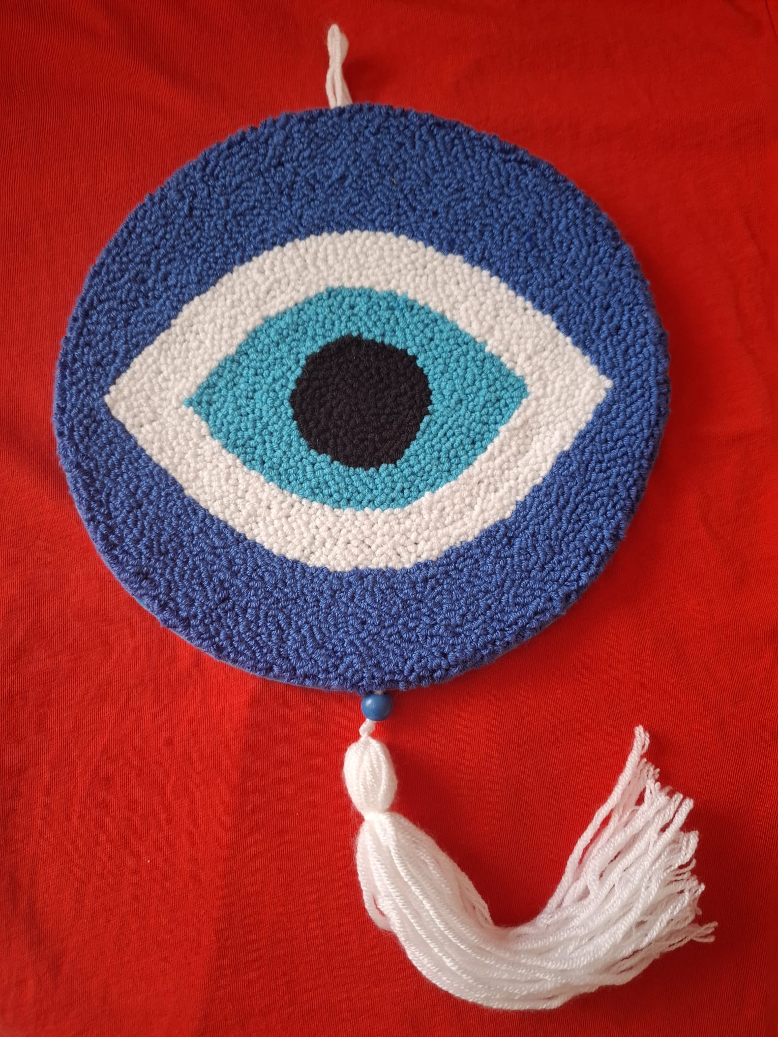 El yapımı punch Göz Nazarlık duvar süsü