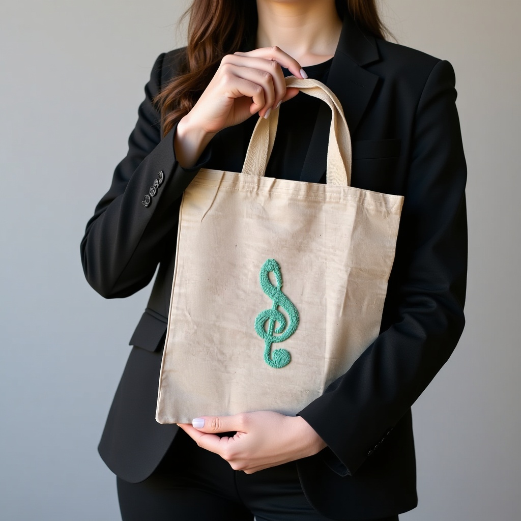 El yapımı punch işlemeli bez omuz çantası - Anadolu El Emeği