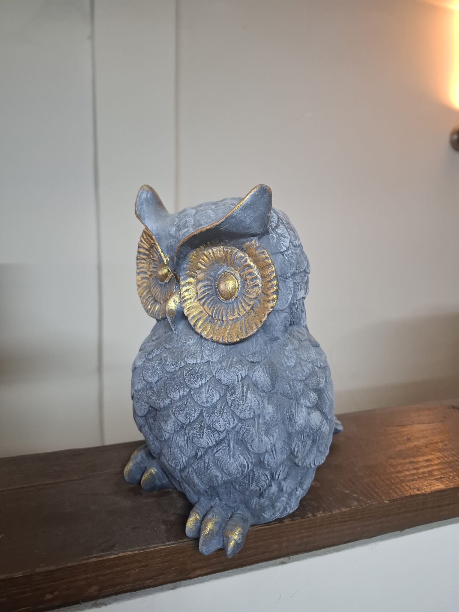 El Boyama Polyester Baykuş Obje - Anadolu El Emeği